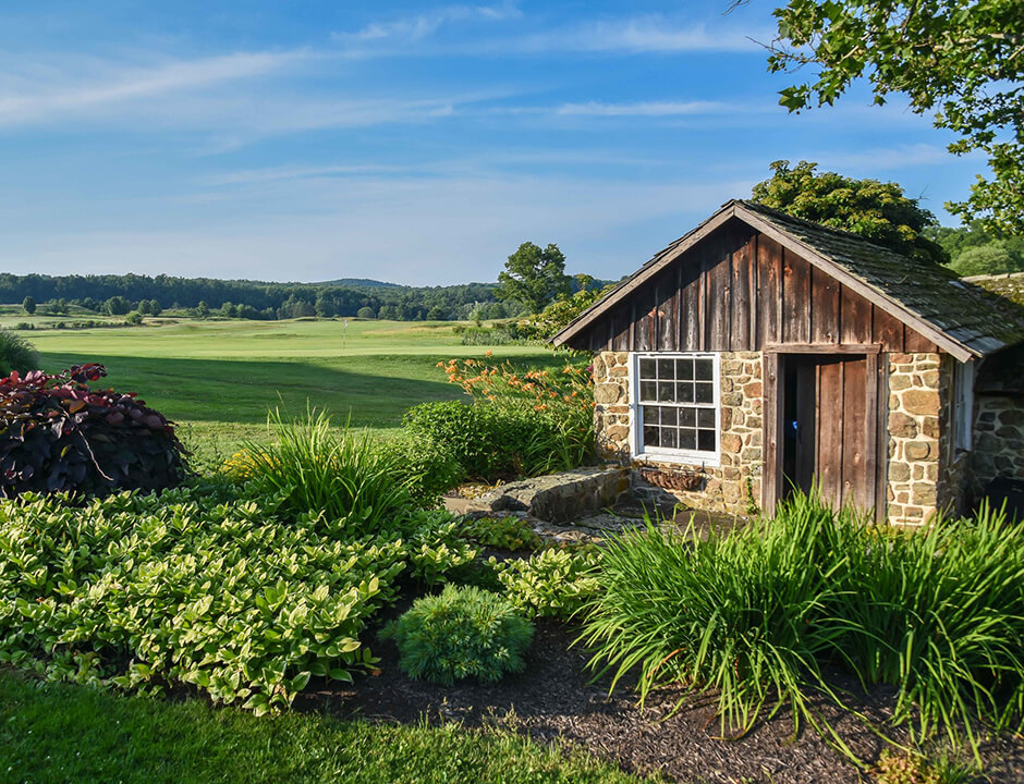 quaint stone building by course